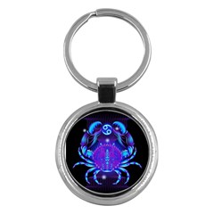 Sign Cancer Zodiac Key Chains (round)  by Mariart