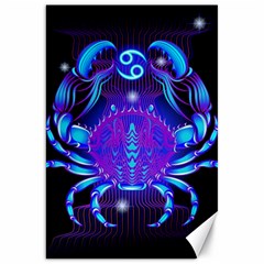 Sign Cancer Zodiac Canvas 20  X 30   by Mariart