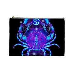 Sign Cancer Zodiac Cosmetic Bag (large)  by Mariart