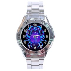 Sign Cancer Zodiac Stainless Steel Analogue Watch by Mariart