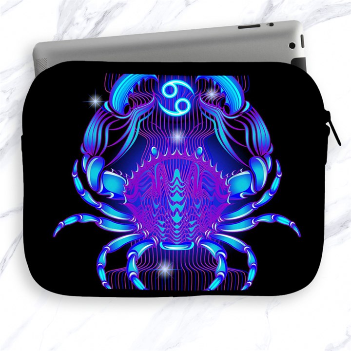 Sign Cancer Zodiac Apple iPad 2/3/4 Zipper Cases