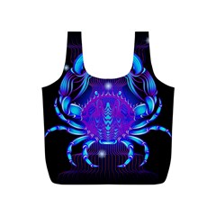 Sign Cancer Zodiac Full Print Recycle Bags (s)  by Mariart