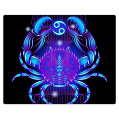 Sign Cancer Zodiac Double Sided Flano Blanket (medium)  by Mariart