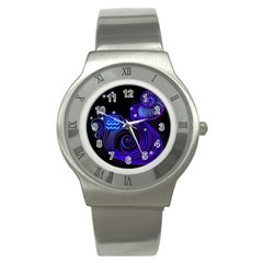 Sign Aquarius Zodiac Stainless Steel Watch