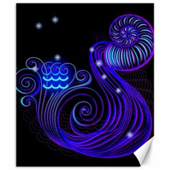 Sign Aquarius Zodiac Canvas 8  X 10  by Mariart