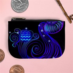 Sign Aquarius Zodiac Mini Coin Purses by Mariart