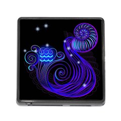 Sign Aquarius Zodiac Memory Card Reader (square) by Mariart