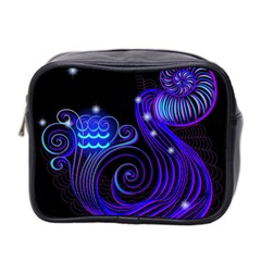 Sign Aquarius Zodiac Mini Toiletries Bag 2-side by Mariart