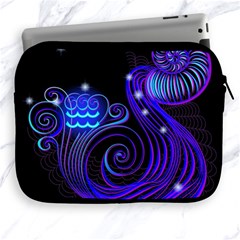 Sign Aquarius Zodiac Apple Ipad 2/3/4 Zipper Cases by Mariart