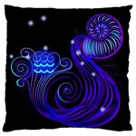 Sign Aquarius Zodiac Standard Flano Cushion Case (Two Sides) Front