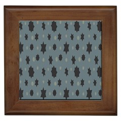 Star Space Black Grey Blue Sky Framed Tiles