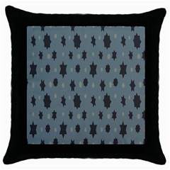 Star Space Black Grey Blue Sky Throw Pillow Case (black)