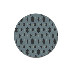 Star Space Black Grey Blue Sky Magnet 3  (round) by Mariart