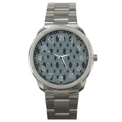 Star Space Black Grey Blue Sky Sport Metal Watch by Mariart