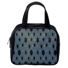 Star Space Black Grey Blue Sky Classic Handbags (one Side)