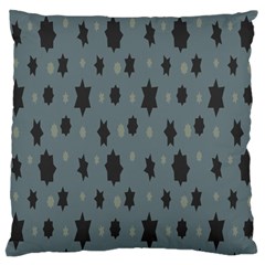 Star Space Black Grey Blue Sky Large Cushion Case (two Sides) by Mariart