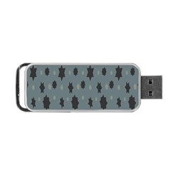 Star Space Black Grey Blue Sky Portable Usb Flash (one Side)