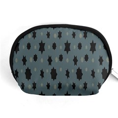 Star Space Black Grey Blue Sky Accessory Pouches (medium) 