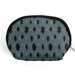 Star Space Black Grey Blue Sky Accessory Pouches (Medium)  Front