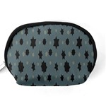 Star Space Black Grey Blue Sky Accessory Pouches (Medium)  Back