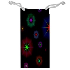 Star Space Galaxy Rainboiw Circle Wave Chevron Jewelry Bag by Mariart