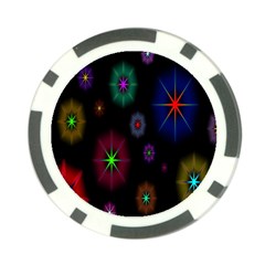 Star Space Galaxy Rainboiw Circle Wave Chevron Poker Chip Card Guard by Mariart