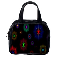 Star Space Galaxy Rainboiw Circle Wave Chevron Classic Handbags (one Side) by Mariart