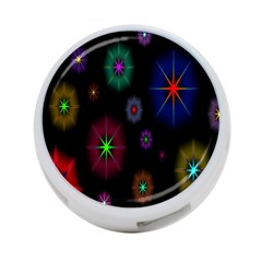 Star Space Galaxy Rainboiw Circle Wave Chevron 4-port Usb Hub (two Sides) 