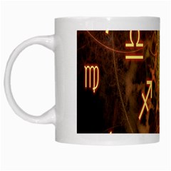 Romance Zodiac Star Space White Mugs