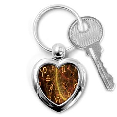 Romance Zodiac Star Space Key Chains (heart)  by Mariart