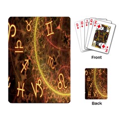 Romance Zodiac Star Space Playing Card by Mariart