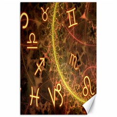 Romance Zodiac Star Space Canvas 20  X 30   by Mariart