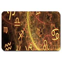 Romance Zodiac Star Space Large Doormat  by Mariart