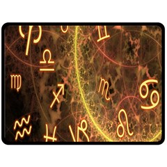 Romance Zodiac Star Space Fleece Blanket (large) 