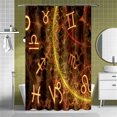 Romance Zodiac Star Space Shower Curtain 48  X 72  (small)  by Mariart