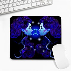 Sign Gemini Zodiac Large Mousepads