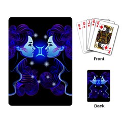 Sign Gemini Zodiac Playing Card by Mariart