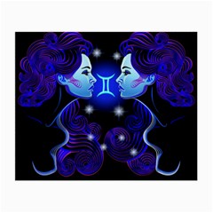 Sign Gemini Zodiac Small Glasses Cloth (2-side) by Mariart