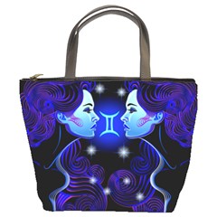 Sign Gemini Zodiac Bucket Bags by Mariart