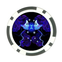 Sign Gemini Zodiac Poker Chip Card Guard (10 Pack) by Mariart