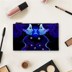 Sign Gemini Zodiac Cosmetic Bag (small)  by Mariart