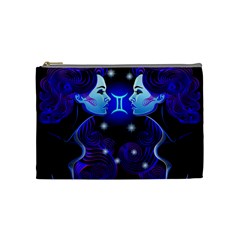 Sign Gemini Zodiac Cosmetic Bag (medium)  by Mariart