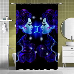 Sign Gemini Zodiac Shower Curtain 48  X 72  (small) 