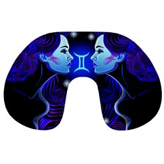 Sign Gemini Zodiac Travel Neck Pillows by Mariart