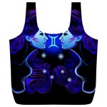 Sign Gemini Zodiac Full Print Recycle Bags (L)  Front