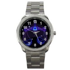 Sign Libra Zodiac Sport Metal Watch