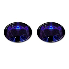 Sign Libra Zodiac Cufflinks (Oval)