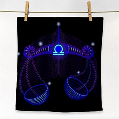 Sign Libra Zodiac Face Towel