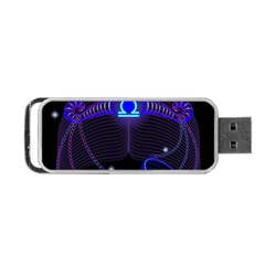 Sign Libra Zodiac Portable Usb Flash (two Sides) by Mariart