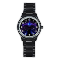 Sign Libra Zodiac Stainless Steel Round Watch